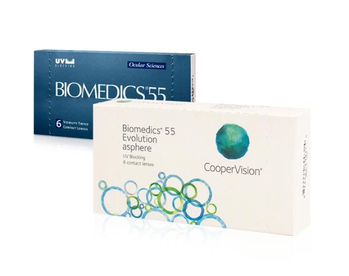 Biomedics 55 Evo 6 φακοί Υπερμετρωπίας